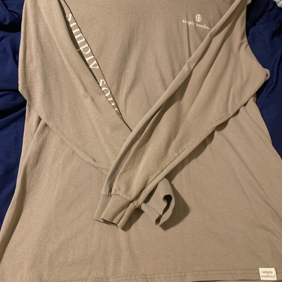 Simply Southern Women’s Tan Long Sleeve Shirt - Picture 6 of 6